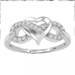 Sterling Silver Rings for Women, Infinity Ring for Women